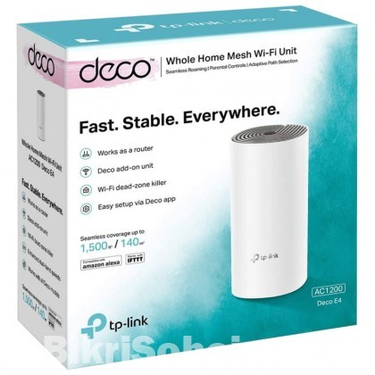 TP-Link Deco E4 Single pack Whole Home Mesh Dual-band Router